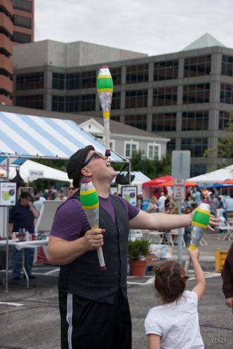 OMG Josh juggling with kid